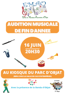 Audition de l'école de musique d'Objat.