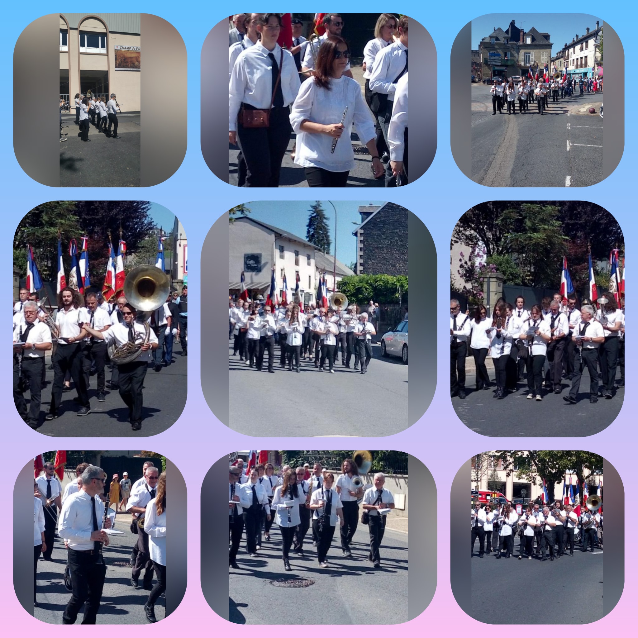 Défilé de la banda d'Objat